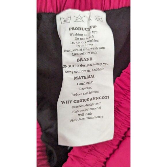 Anngoti Womens Size S Pink Elastic Waist Running Training Athletic Shorts - Picture 7 of 13